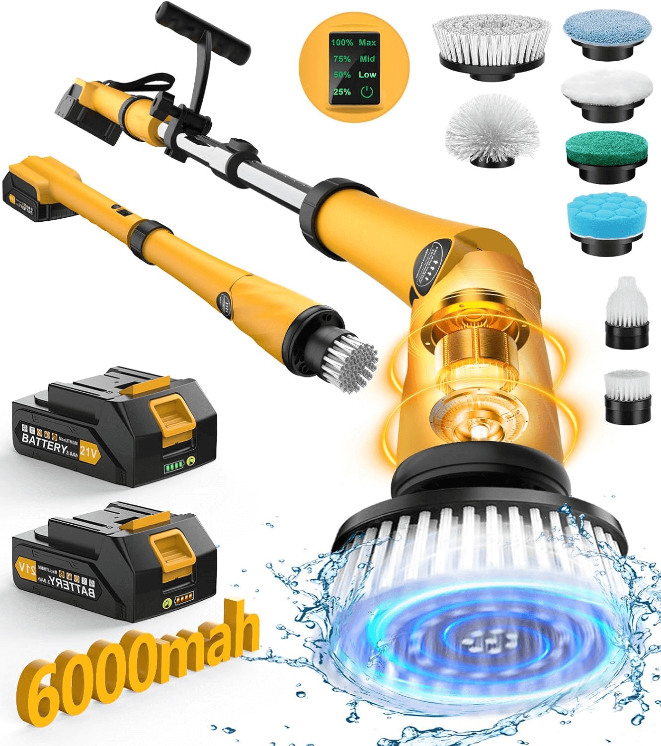 Adjustable Cleaning Handle with Ergonomic Grip - Image 4