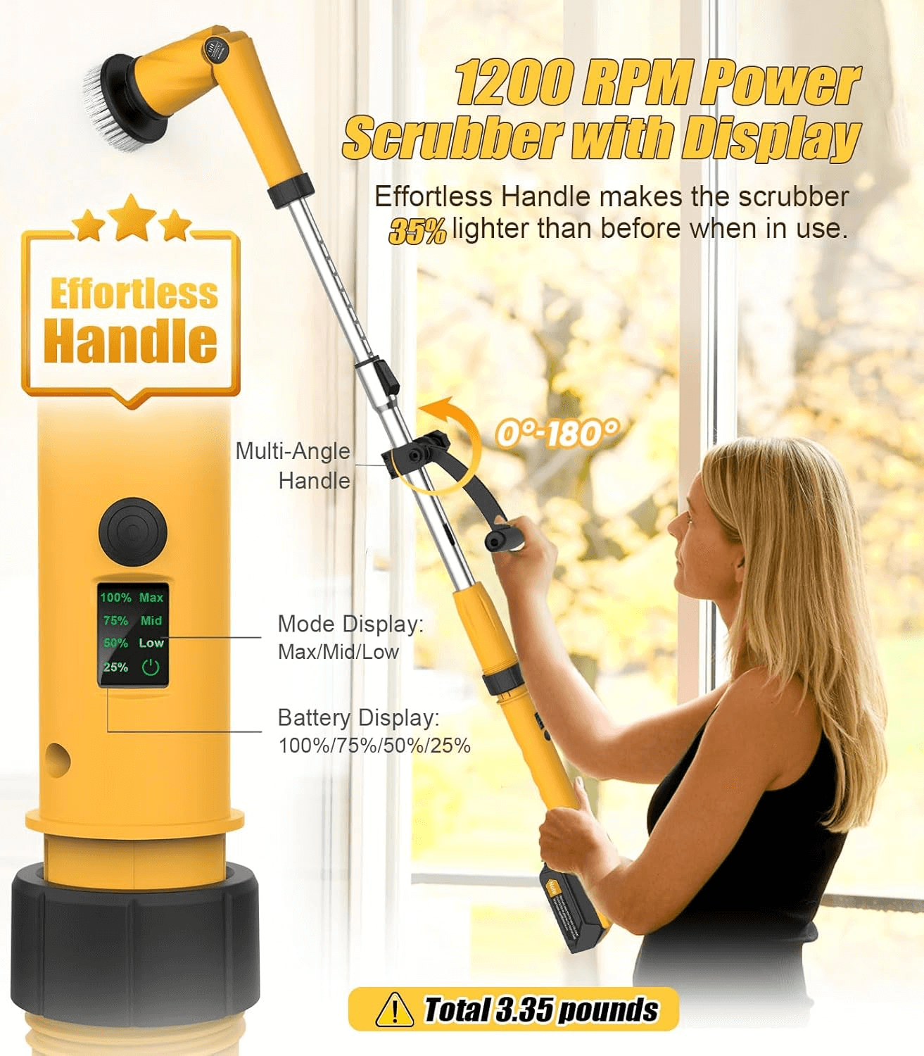 Adjustable Cleaning Handle with Ergonomic Grip - Image 5